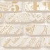 Freedom 14236-1 Üç Boyutlu Tuğla Desen Üzeri Yazılı Duvar Kağıdı