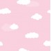 Milky Baby 405-3 Pembe Bulut Desenli Çocuk Odası Duvar Kağıdı