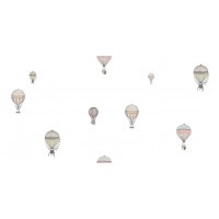 Decokids 1118-01 Hava Balonu Çocuk Odası Duvar Kağıdı
