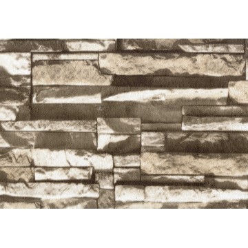 Nadia 9707-3 3D Taş Desen İthal Duvar Kağıdı