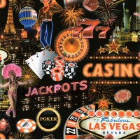 Jet Setter J079-10 Casino Kumarhane Görünümlü Duvar Kağıdı